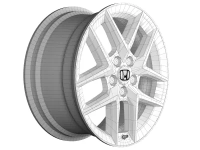 Honda civic 2022 rim  3D model