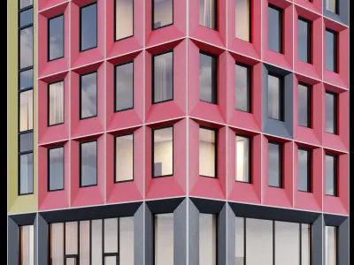 Modern building 5 3D model