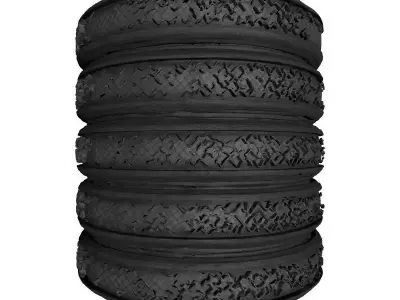 Car Tyres Workshop 3D Model 3D print model