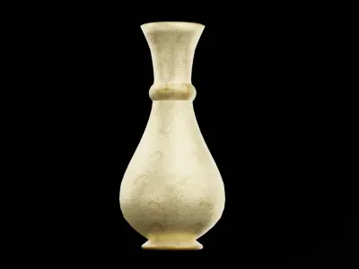 Golden Jar  Low-poly 3D model