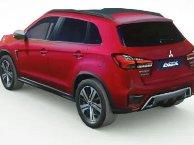 Mitsubishi ASX 2020 Low-poly 3D model
