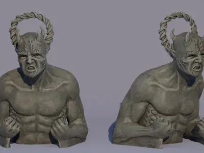 Idols Low-poly 3D model