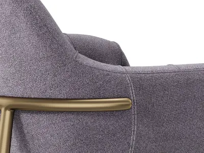 Luxury Armchair by Castello Lagravinese Low-poly 3D model