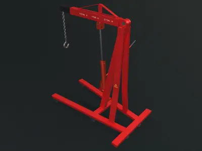 Engine Crane Low-poly 3D model