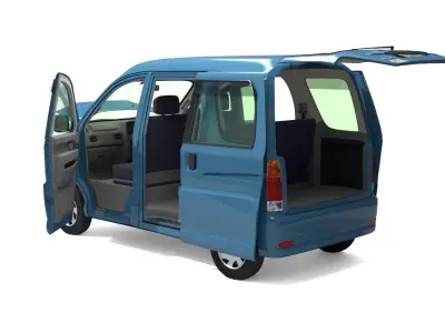 Daihatsu Hijet Cargo  2001 Low-poly 3D model