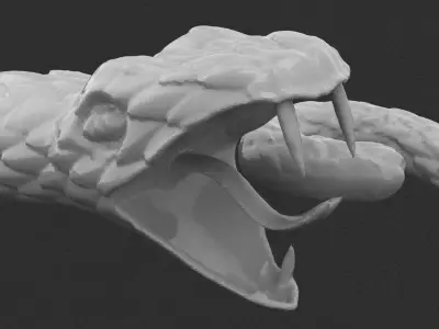 Snake ring 3D print model