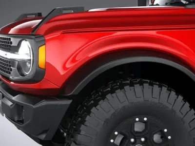 Bronco Wildtrak 2-door 2021 3D model