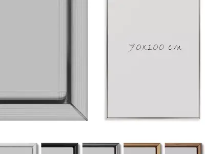 Abstract Painting Frame set 3D model 288
