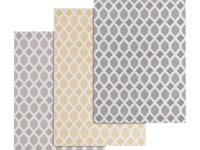 Rug Set 1950 3D model