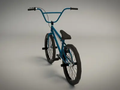 Low Poly BMX Bike Low-poly 3D model