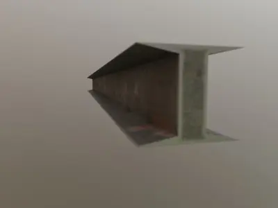 Iron Beam construction PBR Low-poly 3D model