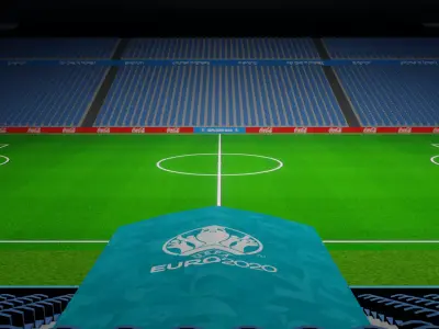 Free EuroArena Soccer Stadium Euro 2020 Istanbul 3D model