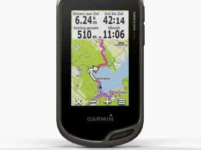 Garmin Oregon 600 handheld outdoor GPS navigator Low-poly 3D model