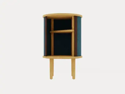 Audacious side table Low-poly 3D model