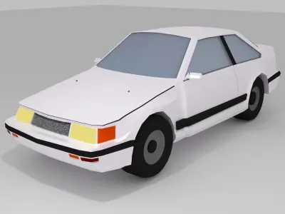 Toyota Corolla Low Poly Car Low-poly 3D model