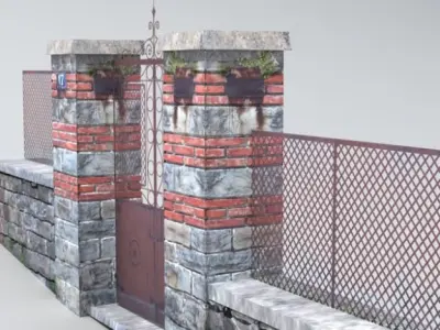 Gate 01 3D model