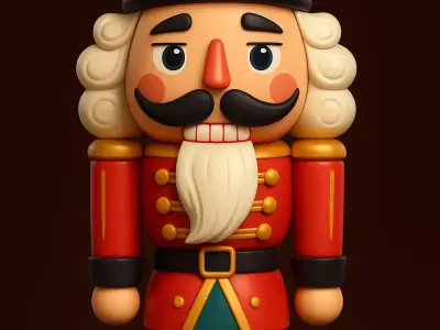 Festive Christmas Nutcracker Soldier 3D print model
