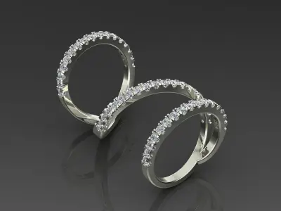 Band Ring 3D print model 10