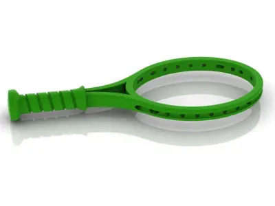 TENNIS RACKET PENDANT 3D print model