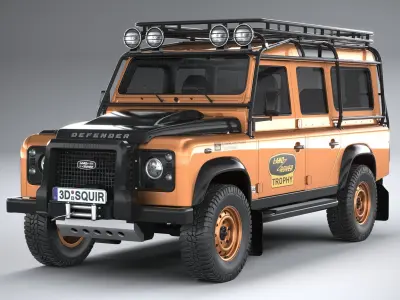 Land Rover Defender Works V8 Trophy 2021 3D model