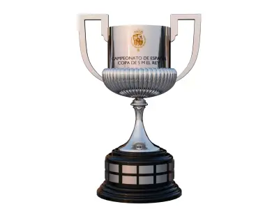 Copa del Rey trophy Spanish Cup trophy 3D model