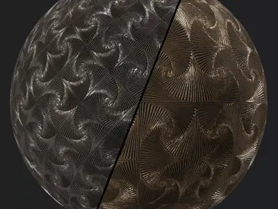 Metal Materials 55- Metal panels By Painting - Pbr 4k Seamless Texture