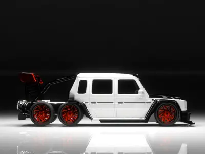 Drift 6x6 truck 3D model