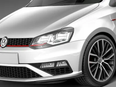Volkswagen Polo GTI 5-door 2015 3D model