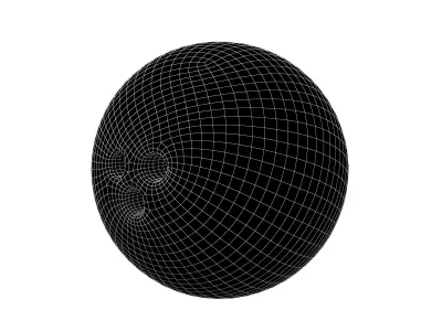 Bowling Ball v1 002 Low-poly 3D model