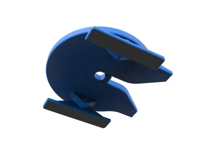 Fifth wheel of Semi truck Scale 1 to 25 3D print model