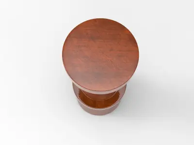 Castle Stool Low-poly 3D model