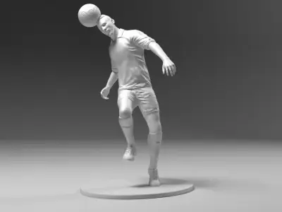 Footballer 03 Headstrike 02 Stl 3D print model