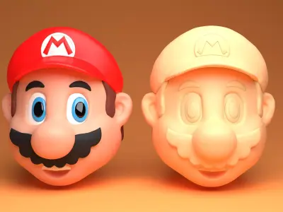 Super Mario 3D print model