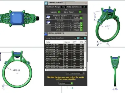 Engagement ring Tina ascher 3D print model