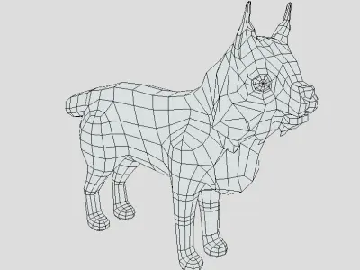 Lynx game-ready Low-poly 3D model