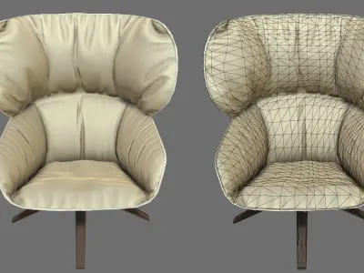 HQ Modern Style Furniture Pack Low-poly 3D model