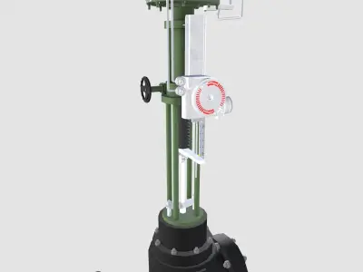 Control Valve Handjack Low-poly 3D model