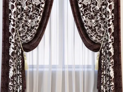 Set 65 Curtains 3D model