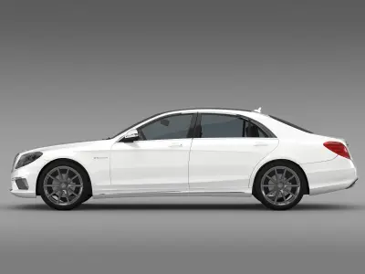 Mercedes Benz S 65 AMG Lang V222 2016 3D model