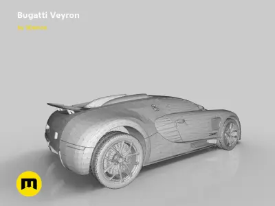 Bugatti Veyron 3D print model