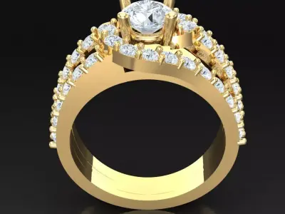 Luxury Men Rings Designs 4MR005 3D print model
