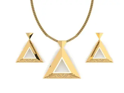 pyramid set bridge with measurements 3D print model