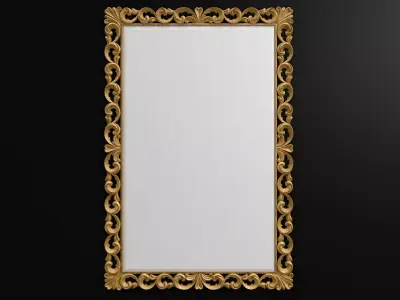 Carved frame  3D model 5