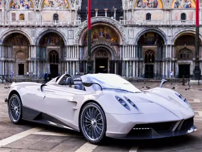 Pagani Huayra Low-poly 3D model 3D model