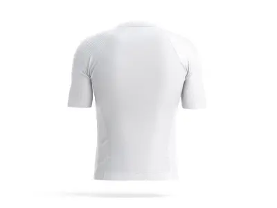 White Men Cycling Jersey - bicycle zipper sport t-shirt 3D model