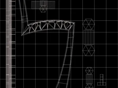 Vintage Industrial Chair 3D model