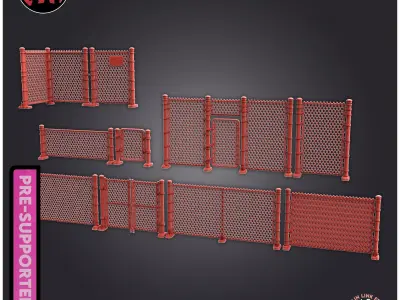 Chain Link Fence  3D print model