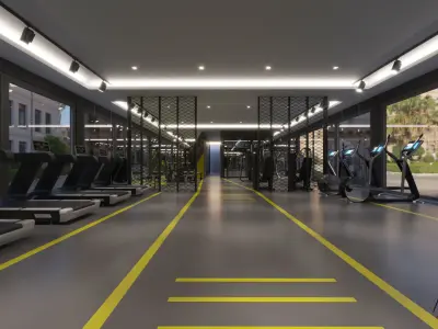 Gym Center 3D model