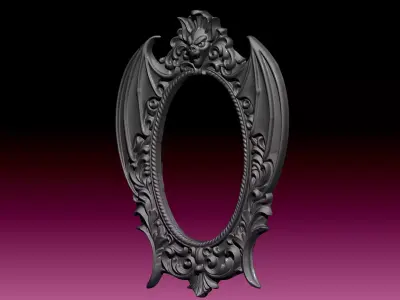 gothic frame  3D print model