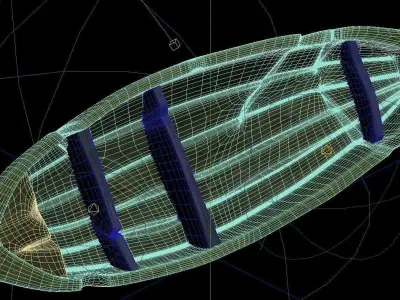 Game Elven Forest - Shipwreck 3D model